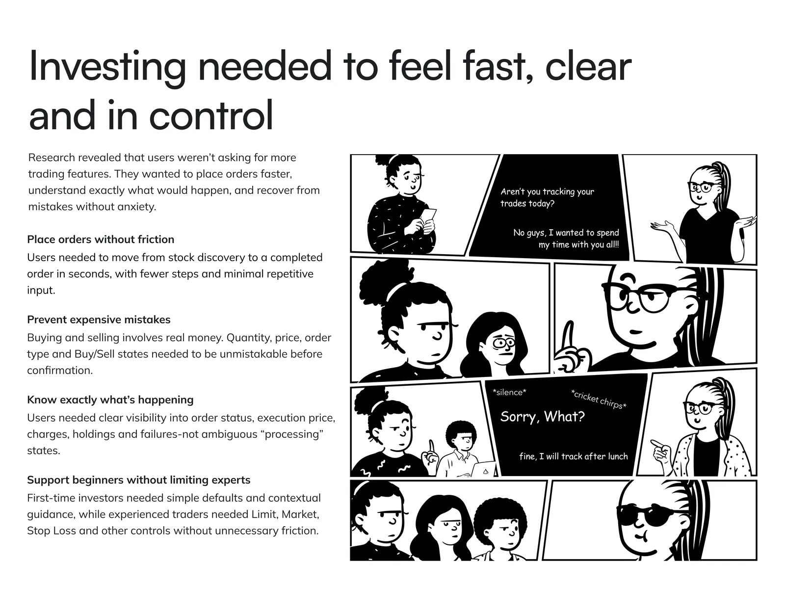 Fisdom research story about speed, clarity and control