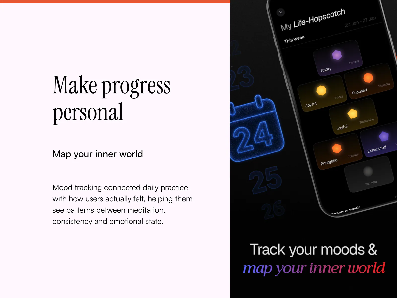 Miracle of Mind Life Hopscotch mood reflection